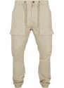 URBAN CLASSICS Front Pocket Cargo Jogging Pants - concrete