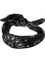 URBAN CLASSICS Satin Bandana 2-Pack - black/white