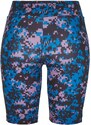 URBAN CLASSICS Ladies High Waist Camo Tech Cycle Shorts - digital duskviolet camo