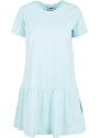 URBAN CLASSICS Ladies Valance Tee Dress - seablue