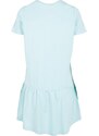 URBAN CLASSICS Ladies Valance Tee Dress - seablue