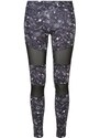 URBAN CLASSICS Ladies Tech Mesh AOP Leggings - blackuniverse