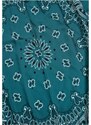 URBAN CLASSICS Satin Bandana 2-Pack - cherry/teal