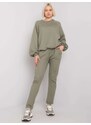 BASIC FEEL GOOD KHAKI DÁMSKÁ PROŠÍVANÁ TEPLÁKOVÁ SOUPRAVA -KHAKI