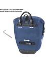 DUTCH MOUNTAINS Taška na kolo Bicycle Bag Single Rear Blue