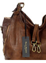 Marco Mazzini handmade Kožená kabelka přes rameno Mazzini M47 hmědá