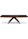 Hnědý dubový rozkládací jídelní stůl Windsor & Co Sky 100 x 180-280 cm