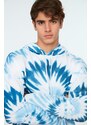 Trendyol Men's Blue Oversize/Cross-Fit Sweatshirt