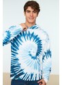 Trendyol Men's Blue Oversize/Cross-Fit Sweatshirt