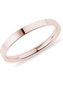 Dámský snubní prsten v růžovém zlatě KLENOTA X0434004L30