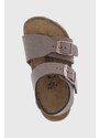 Dětské sandály Birkenstock hnědá barva