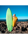 SURF DREAM Surf pončo dětské okrové z bambusového froté