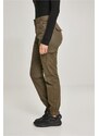 URBAN CLASSICS Ladies High Waist Cargo Pants - olive