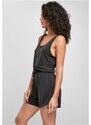 URBAN CLASSICS Ladies Short Sleevless Modal Jumpsuit - black