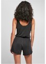 URBAN CLASSICS Ladies Short Sleevless Modal Jumpsuit - black