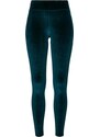 URBAN CLASSICS Ladies High Waist Velvet Leggings - teal