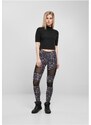 URBAN CLASSICS Ladies Tech Mesh AOP Leggings - blackuniverse