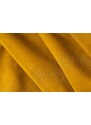 Žlutá sametová modulární třímístná pohovka MICADONI MARGO 320 cm