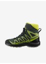 Zeleno-černé klučičí kotníkové outdoorové boty Salomon XA PRO - unisex
