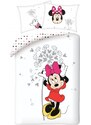 Halantex Bavlněné ložní povlečení Disney - motiv Minnie Mouse s pampeliškou - 100% bavlna - 70 x 90 cm + 140 x 200 cm