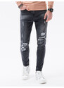 Ombre Clothing Pánské riflové kalhoty - černá P1078