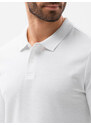 EDOTI Pánská tričko s dlouhým rukávem bez potisku L132 - bílá V1
