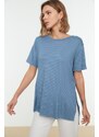 Trendyol T-Shirt - Blau - Boyfriend