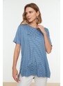 Trendyol T-Shirt - Blau - Boyfriend