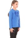 Nordblanc Modré dětské bavlněné triko ADORING