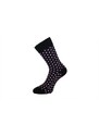 nanosilver Společenské ponožky s puntíky