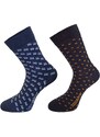 nanosilver Společenské ponožky se vzorem