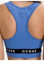 Modrá dámská sportovní podprsenka Guess Aline - Dámské