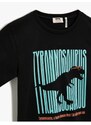 Koton Dinosaur Printed T-Shirt Crew Neck Cotton