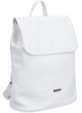 Městský batoh ze syntetické kůže Tangerin bílá 8006 B