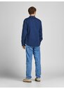 Tmavě modrá džínová košile Jack & Jones Indigo - Pánské