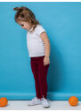Winkiki Kids Wear Dívčí legginy Basic - bordo Barva: Bordo, Velikost: 98