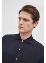 Košile Marc O'Polo pánská, tmavomodrá barva, regular, s klasickým límcem