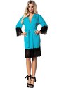 DKaren Housecoat Jasmin Turquoise