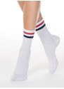 Conte Woman's Socks 157 White-Red