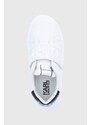 Kožené boty Karl Lagerfeld Kapri bílá barva