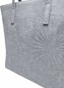 Tapple Světle šedá dámská kabelka přes rameno s texturou
