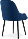 Královsky modrá sametová jídelní židle MICADONI FLINT