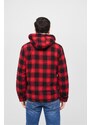 Brandit / Lumberjacket hooded red/black