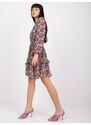 Fashionhunters Vzorované šaty od Kim OCH BELLA