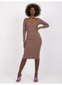 RUE PARIS Dress-RV-SK-7436.53-brown