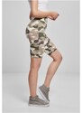 URBAN CLASSICS Ladies High Waist Camo Tech Cycle Shorts - duskrose camo