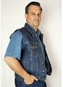 HELLTCHA Klasická pánská džínová vesta 172