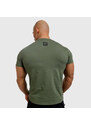 Pánské fitness tričko Iron Aesthetics Boxed, vojenská zelená