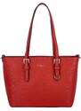 FLORA&CO Paris Dámská kabelka přes rameno saffiano červená - FLORA&CO Aileen červená