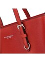 Flora&Co Pevná a stylová dámská koženková kabelka Kendy, červená